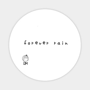 Forever Rain - RM BTS'Lyrics Black Version Magnet